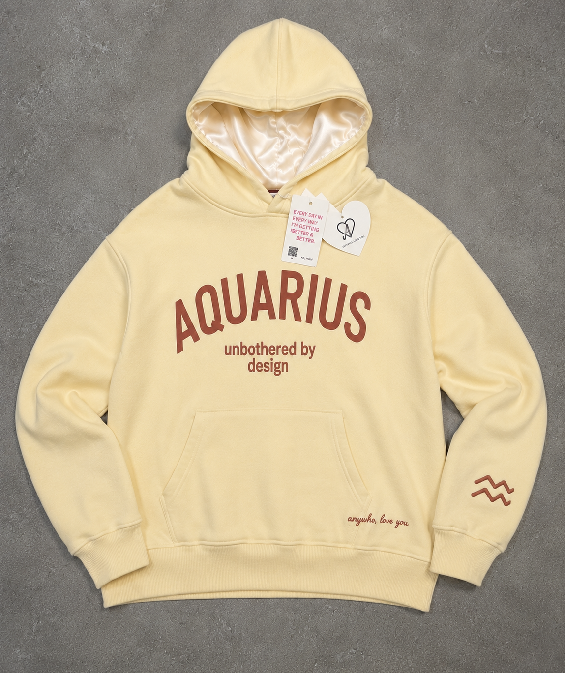 Aquarius Hoodie (buttercream)