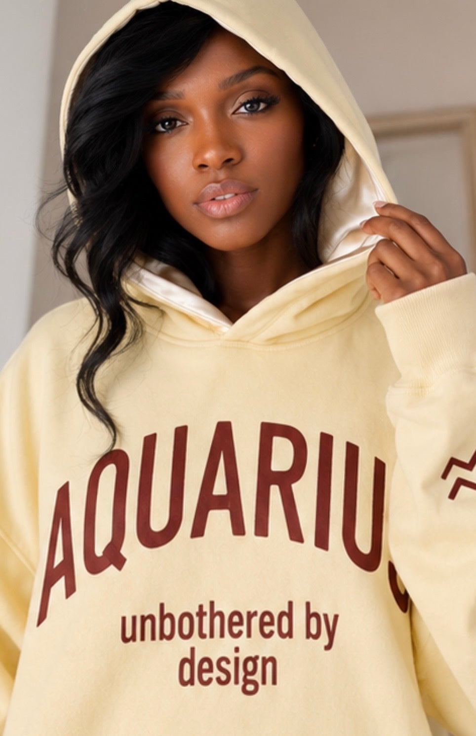 Aquarius Hoodie (buttercream)