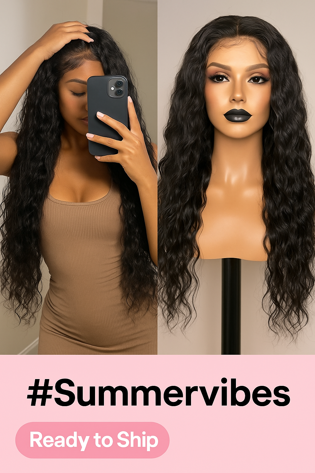 Style 19 - Versatile Natural Curly Lace Front Wig – 100% Human Hair